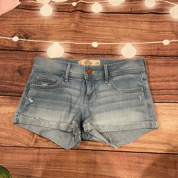 Hollister | Shorts | Hollister Low Rise Short Short Ripped Jeans Shorts ...